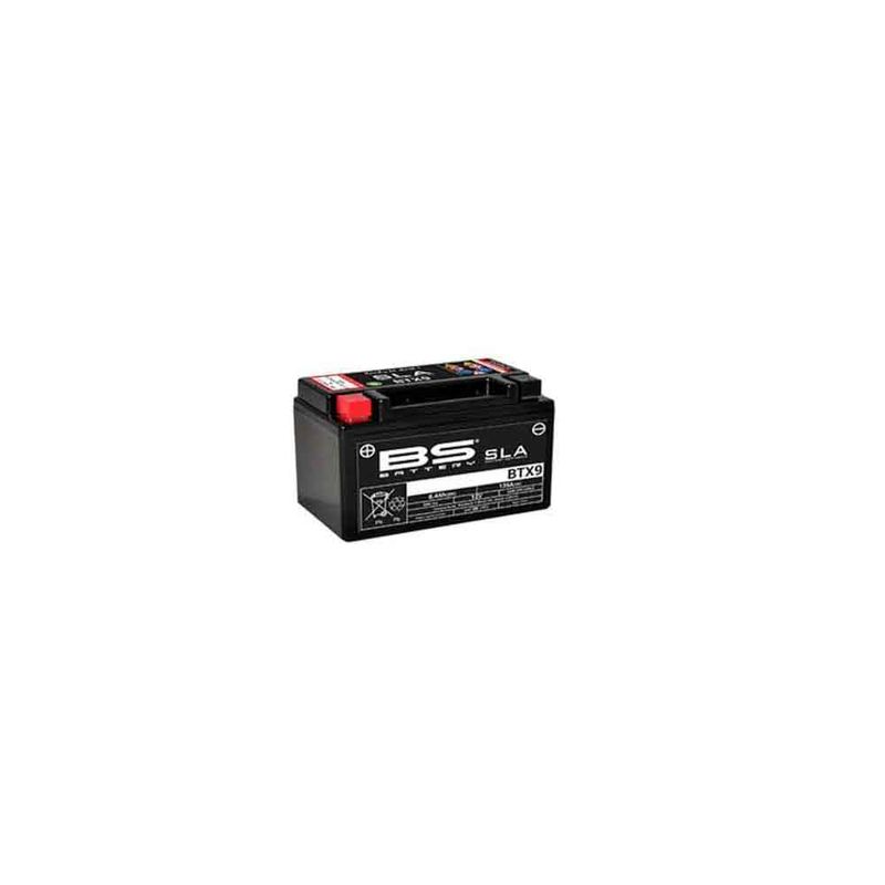 Batteria Per Moto BTX9 AGM 12V 8Ah - Manutenzione Zero, Pronta All'Uso, Compatibile Yamaha, Peugeot