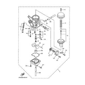 KIT DIAFRAGMA 1YBR125E 1BV1