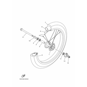 KIT RUEDA DELANTERA XTZ125