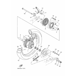 KIT RUEDA TRASERA XTZ125