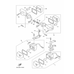 KIT LUZ DE DESTELLADOR YW125X