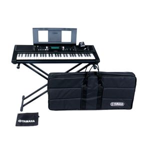 COMBO TECLADO PSR-E373 CON ADAPTADOR + SOPORTE DOBLE "X" + ESTUCHE