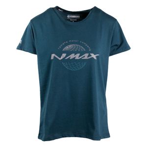 CAMISETA YAMAHA NMAX AZUL PETROLEO FEM