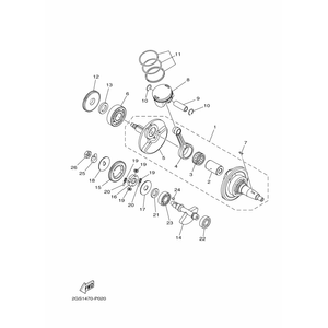 KIT CIGÜEÑAL Y PISTÓN SZ15RR
