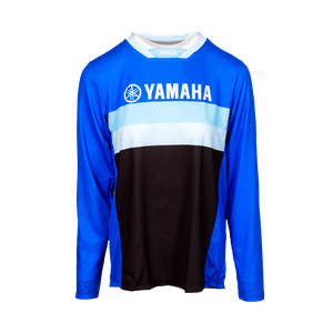 JERSEY YAMAHA FEMENINO NEGRO AZUL Y CIAN