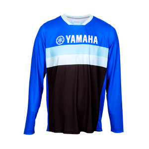 JERSEY YAMAHA MASCULINO NEGRO AZUL Y CIAN