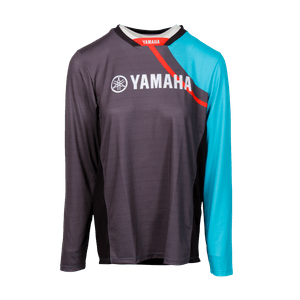 JERSEY YAMAHA FEMENINO GRIS TURQUEZA ROJO