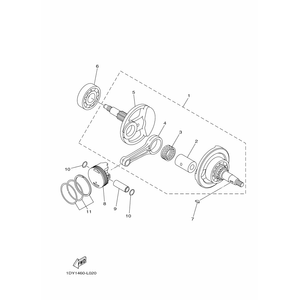 KIT CIGUENAL Y PISTON CRYPTON 115 FI