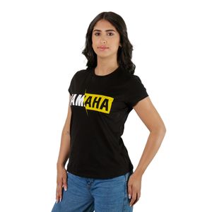 CAMISETA YAMAHA NEGRO FEMENINA