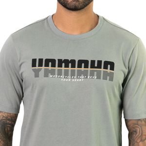 CAMISETA YAMAHA DUAL GRIS MASCULINA