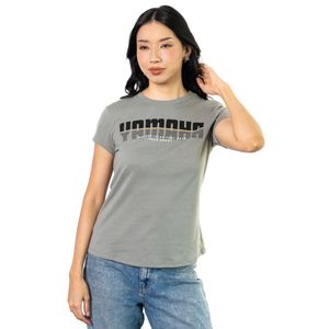 CAMISETA YAMAHA DUAL GRIS FEMENINA