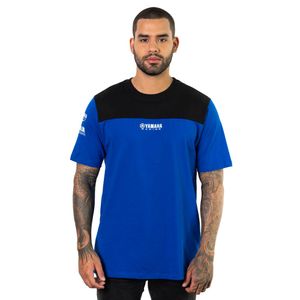 CAMISETA YAMAHA RACING AZUL NEGRO MASCULINA