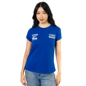 CAMISETA YAMAHA RACING AZUL FEMENINA