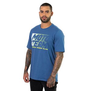 CAMISETA YAMAHA MOTO TEAM AZUL MASCULINA